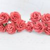 1 inch paper roses with wire stems, 25mm flowers with wire stems, 2.5 cm - Image 25