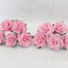 1 inch paper roses with wire stems, 25mm flowers with wire stems, 2.5 cm - Image 26