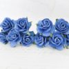 1 inch paper roses with wire stems, 25mm flowers with wire stems, 2.5 cm - Image 28