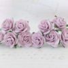 1 inch paper roses with wire stems, 25mm flowers with wire stems, 2.5 cm - Image 29
