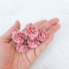 1 inch paper roses with wire stems, 25mm flowers with wire stems, 2.5 cm - Image 3