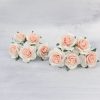1 inch paper roses with wire stems, 25mm flowers with wire stems, 2.5 cm - Image 65
