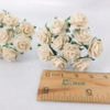 1.5 cm paper roses with wire stems, 15mm 100 roses - Image 2