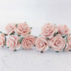 1 inch paper roses with wire stems, 25mm flowers with wire stems, 2.5 cm - Image 5