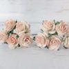 1 inch paper roses with wire stems, 25mm flowers with wire stems, 2.5 cm - Image 19