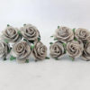 1 inch paper roses with wire stems, 25mm flowers with wire stems, 2.5 cm - Image 13