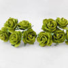 1 inch paper roses with wire stems, 25mm flowers with wire stems, 2.5 cm - Image 10