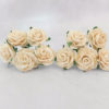 1 inch paper roses with wire stems, 25mm flowers with wire stems, 2.5 cm - Image 11