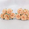 1 inch paper roses with wire stems, 25mm flowers with wire stems, 2.5 cm - Image 12
