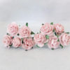 1 inch paper roses with wire stems, 25mm flowers with wire stems, 2.5 cm - Image 6