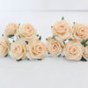 1 inch paper roses with wire stems, 25mm flowers with wire stems, 2.5 cm - Image 17