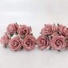 1 inch paper roses with wire stems, 25mm flowers with wire stems, 2.5 cm - Image 14