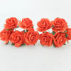 1 inch paper roses with wire stems, 25mm flowers with wire stems, 2.5 cm - Image 7