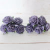1 inch paper roses with wire stems, 25mm flowers with wire stems, 2.5 cm - Image 20