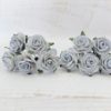 1 inch paper roses with wire stems, 25mm flowers with wire stems, 2.5 cm - Image 23