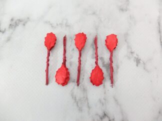 Mini paper holly leaves, 100 paper leaves (size 1)