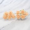 1 inch paper roses with wire stems, 25mm flowers with wire stems, 2.5 cm - Image 83