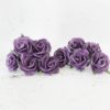 1 inch paper roses with wire stems, 25mm flowers with wire stems, 2.5 cm - Image 37