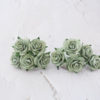 1 inch paper roses with wire stems, 25mm flowers with wire stems, 2.5 cm - Image 85