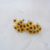 100 pcs 1 cm paper sunflowers, 10mm paper flowers wire stems