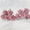 1 inch paper roses with wire stems, 25mm flowers with wire stems, 2.5 cm - Image 51