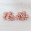 1 inch paper roses with wire stems, 25mm flowers with wire stems, 2.5 cm - Image 46
