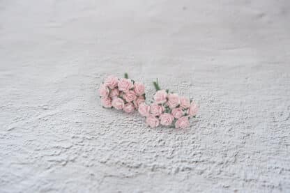 10mm paper roses, 1 cm roses with wire stems (100 roses) - Image 58
