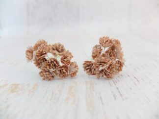 1 cm paper baby's breaths, 100 pcs paper flowers with wire stems