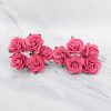 1 inch paper roses with wire stems, 25mm flowers with wire stems, 2.5 cm - Image 76