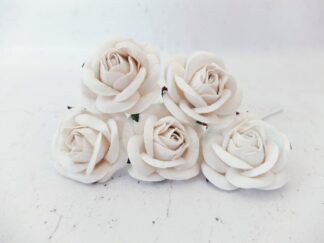 2 inches paper roses (20 roses) paper roses, 50mm paper roses with wire stems, 5 cm