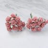 1.5 cm paper roses with wire stems, 15mm 100 roses - Image 75
