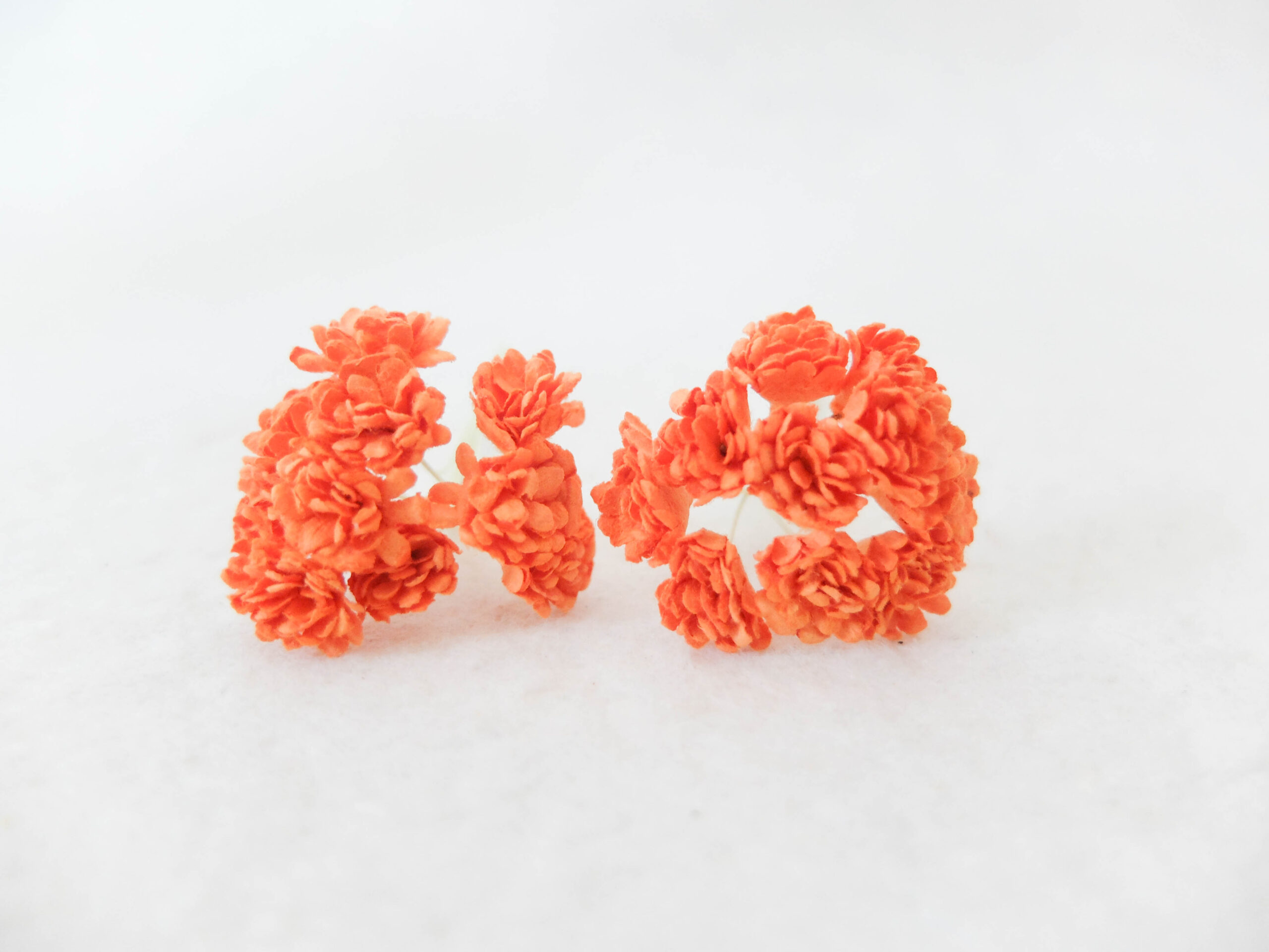 1 cm paper baby breath in orange