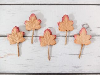 Paper maple leaves, 50 pcs