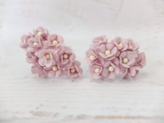 15mm double layers paper daisies, 100 pcs paper flowers with wire stems