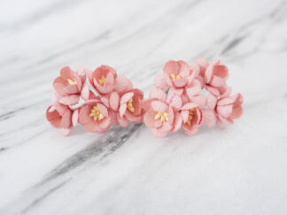 1 inch paper cherry blossom, 50 pcs, 25mm paper flowers, 2.5 cm