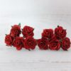 1 inch paper roses with wire stems, 25mm flowers with wire stems, 2.5 cm - Image 44