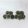 1 inch paper roses with wire stems, 25mm flowers with wire stems, 2.5 cm - Image 50