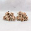 1 inch paper roses with wire stems, 25mm flowers with wire stems, 2.5 cm - Image 52