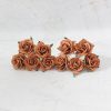 1 inch paper roses with wire stems, 25mm flowers with wire stems, 2.5 cm - Image 60