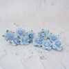 1 inch paper roses with wire stems, 25mm flowers with wire stems, 2.5 cm - Image 92