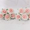 1 inch paper roses with wire stems, 25mm flowers with wire stems, 2.5 cm - Image 56