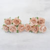 1 inch paper roses with wire stems, 25mm flowers with wire stems, 2.5 cm - Image 80