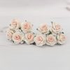 1 inch paper roses with wire stems, 25mm flowers with wire stems, 2.5 cm - Image 64