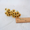 100 pcs 1 cm paper sunflowers, 10mm paper flowers wire stems - Image 3
