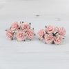 1 inch paper roses with wire stems, 25mm flowers with wire stems, 2.5 cm - Image 67