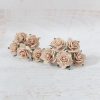 1 inch paper roses with wire stems, 25mm flowers with wire stems, 2.5 cm - Image 68
