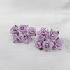 1 inch paper roses with wire stems, 25mm flowers with wire stems, 2.5 cm - Image 73