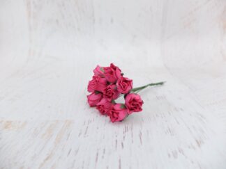 1.5 cm paper rose buds, 15mm paper roses (50 roses)