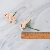 20mm paper roses, 2 cm paper flowers, 100 pcs (design b) - Image 2