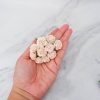 20mm paper roses, 2 cm paper flowers, 100 pcs (design b) - Image 4